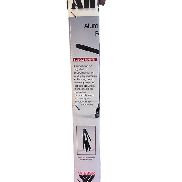 Martin Angelina Table-Top Metal Easel, 22" x 14" W x 14" D, Black - Picture 6 of 8